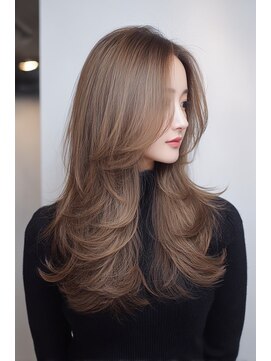 ノイエ 原宿 北参道(NoIE) バタフライレイヤーケアブリーチミルクティーベージュ