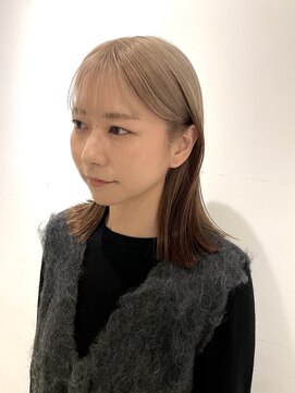 イト(ito) ブラウンルーツカラー×ロングボブ