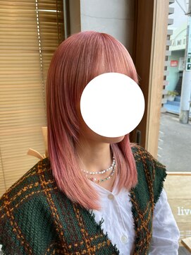 オーガニック リブ 川越(organic+live) 冬の韓国風◎ホワイトピンク顔周りレイヤー