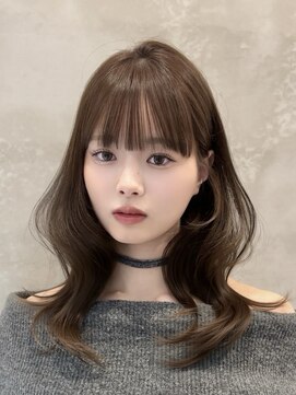 ロンドブルーム 天神大名店(Lond Bloom) ミディアムヘア韓国ボブタッセルボブレイヤーボブデザインカラー