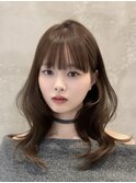 ミディアムヘア韓国ボブタッセルボブレイヤーボブデザインカラー