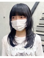 シュク 高円寺(SYUK)&nbsp;ウルフレイヤー/ウルフパーマ/姫カット/顔周り【SYUK】kanna