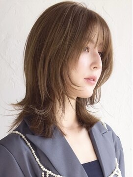 アース 鶴見店(HAIR&MAKE EARTH) 顔周りレイヤーミディアム