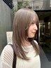 *人気No,2*似合わせカット+ブリーチなしダブルカラー ¥20500
