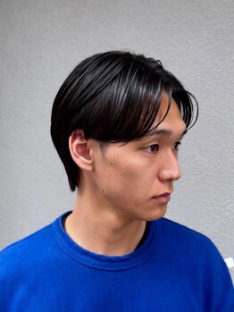 ガイア フォー ヘアー(GAiA for hair)の写真/ナチュラルな縮毛矯正×メンズカットで、フレッシュな印象に。ON/OFFどちらも決まる理想のスタイルへ☆