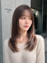 レーヴバイリコ 三軒茶屋(Reve by liko) ハッシュカット/韓国レイヤー/20代/30代/三軒茶屋/グレージュ