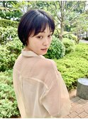 【THK.品川】ストレートマッシュショート × 暗髪