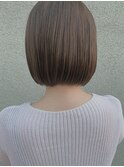 ナチュラルボブ/ニュアンスカラー/グレーベージュ