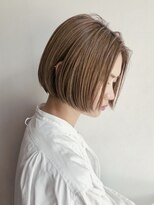 ドットプラス リム(Dot+LIM) （stylist曽我）ベージュのハイライトボブ