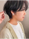 “黒髪カタログ マッシュショート“