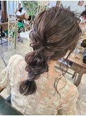 【D&T hair 大手町店】結婚式アレンジ ゆるふわポニーテール◎