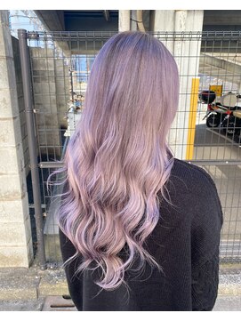 ファンド 千葉(fand) 斜めバング/グレージュカラー/デザインカラー/シルキーベージュ/