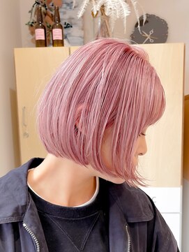 テン(tenn) ワンレンボブ/モーブカラー/暖色系カラー【kuroda】