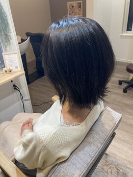 ベル ヘアアンドヘッドスパ(Belle Hair&Head spa) くびれショートボブ