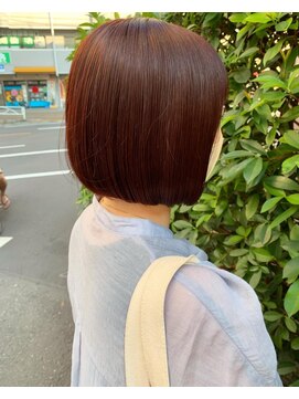 ネオヘアー 曳舟店(NEO Hair) レッドカラー/ボブ