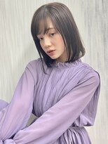 ウェグ 難波(WEG)&nbsp;ツヤ髪スタイル ダークトーンカラー 小顔ヘア グレージュカラー