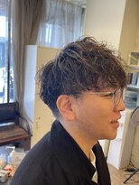 ブロッサム ひばりヶ丘(Blossom)&nbsp;波巻き束感ショートツーブロックマッシュアップバング