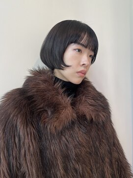 ネロ ヘアサロン ネイビー 渋谷(NERO HAIRSALON NAVY) 【ヤベハルカ】黒髪ボブ ニュアンスボブ ミニボブ