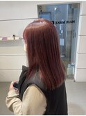 カシスピンクダブルカラーピンクカラー透明感カラー