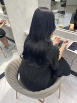 ジーナ 名駅(XENA.)&nbsp;《karen》ブルーブラック/透明感カラー/艶カラー/韓国ヘア