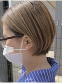 ブリーチ◎グラデーション×ブロンド×ショートボブ[梅田]