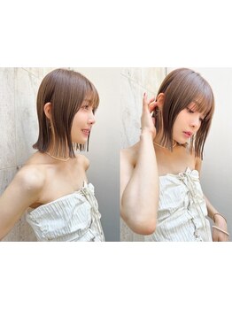 【髪質改善Cut\4400】Ameriのショート/ボブStyleはワンランク上☆似合わせ/顔回りの可愛さは格別☆