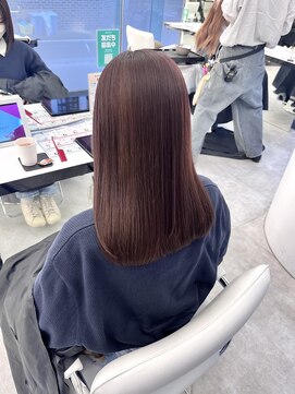 ブラウン(Brown) ブリーチなしダブルカラー♪ピンクパープル