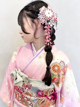 ラトリエコンタン(L´atelier Content) 水引　金箔　成人式ヘア　卒業式ヘア　袴ヘア　振袖ヘア/shima