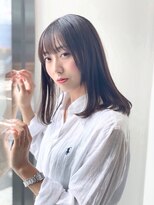 アルファ(Hair Salon alpha)&nbsp;【ナチュラル×抜け感】オリーブベージュ×ミディアムヘア