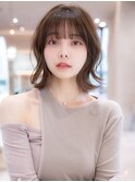 韓国レイヤー顔周りカット透明感カラー髪質改善艶髪シースルー
