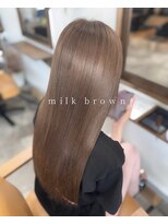 カーキヘアリンク(khaki hair link)&nbsp;milk brown
