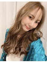 リゲル(rigel)&nbsp;地毛風カールエクステ×ハニーベージュ