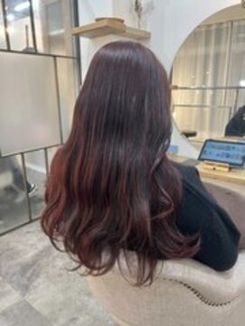 シアアルン 新小岩店(SHEER alun) ブリーチなしレッド