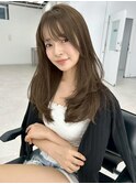 シースルーバング美髪大人可愛いナチュラルカール