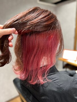 ビス リアン 川口店(Vis lien) 春のインナーカラー×ミニボブ◎ラベンダーアッシュで透明感UP