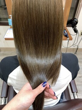 ダスティ 梓川店(Dasty) 【白髪ぼかし×髪質改善】大人女性のシルキーマットブラウン