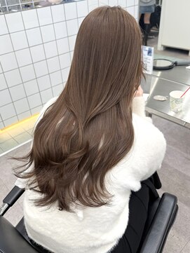 サンクマーケット 渋谷(cinq MARKET) 渋谷ブリーチなしダブルカラーヘーゼルベージュカラー韓国ヘア