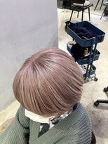 ロク 高田馬場(lok)&nbsp;【脱白髪染め】ショートボブ×白髪ぼかし7【 lok 高田馬場】