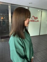 EMANON【ブリーチなしカラー/髪質改善/縮毛矯正/ブリーチ縮毛矯正】&nbsp;福岡天神　ブリーチなしカラー　ダブルカラー　オリーブカラー