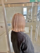 ビスポーク(BESPOKE)&nbsp;ワンブリーチ×ミルクティーベージュ◎韓国風くびれヘア