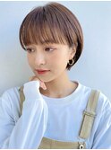 【GARDEN杉本佳恋】ワイドバング×丸みショート