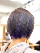 フルブルーム(fullbloom)&nbsp;[full bloom/西八王子]パープルハイライト×ボブ