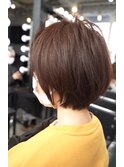 【SHARON原宿】人気丸みショート× シアーブラウン