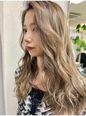 最新外国人風カラー×バレイヤージュ×ホワイティカラー
