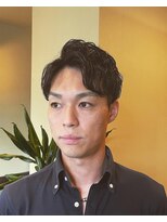 トウキョウバーバーヴァッシュ 神保町店(Tokyo Barber VASH) ツーブロック7:3パーマ