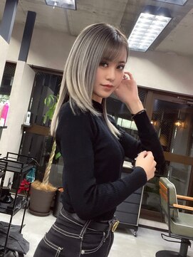 サニー 渋谷(SUNNY) バレイヤージュ、ハイライト、ココアベージュ、グレージュカラー