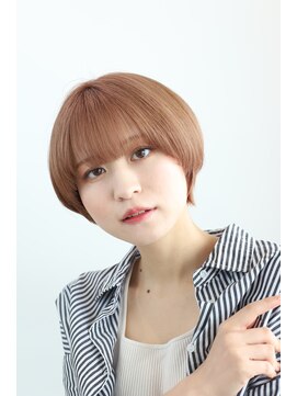 ヘアーアンドメイク エクリ 不動前店(Hair&Make equri) 【不動前美容室】ショートカット・ハイトーンベージュ