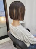インナーカラーミニボブ