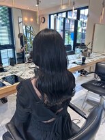 ヘアサロン ガリカ 表参道(hair salon Gallica) 【miko】韓国風ブルーブラック/艶感グレー/透明感寒色系カラー