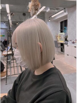 ティアム 渋谷店(Tiam shibuya) 黒髪/前髪パーマ/グレーベージュ/レイヤーロング/インナーカラー